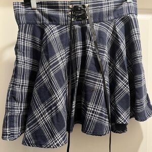 Plaid Navy Skirt